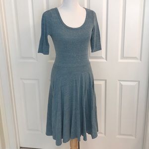 Heathered blue, small, LuLaRoe Nicole dress.